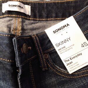 Sonoma Mid Rise Skinny Jean Women's Sizing Short